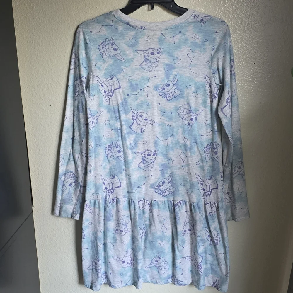 Star Wars Baby Yoda Long Sleeve Dress Size Girls XL (14-16)